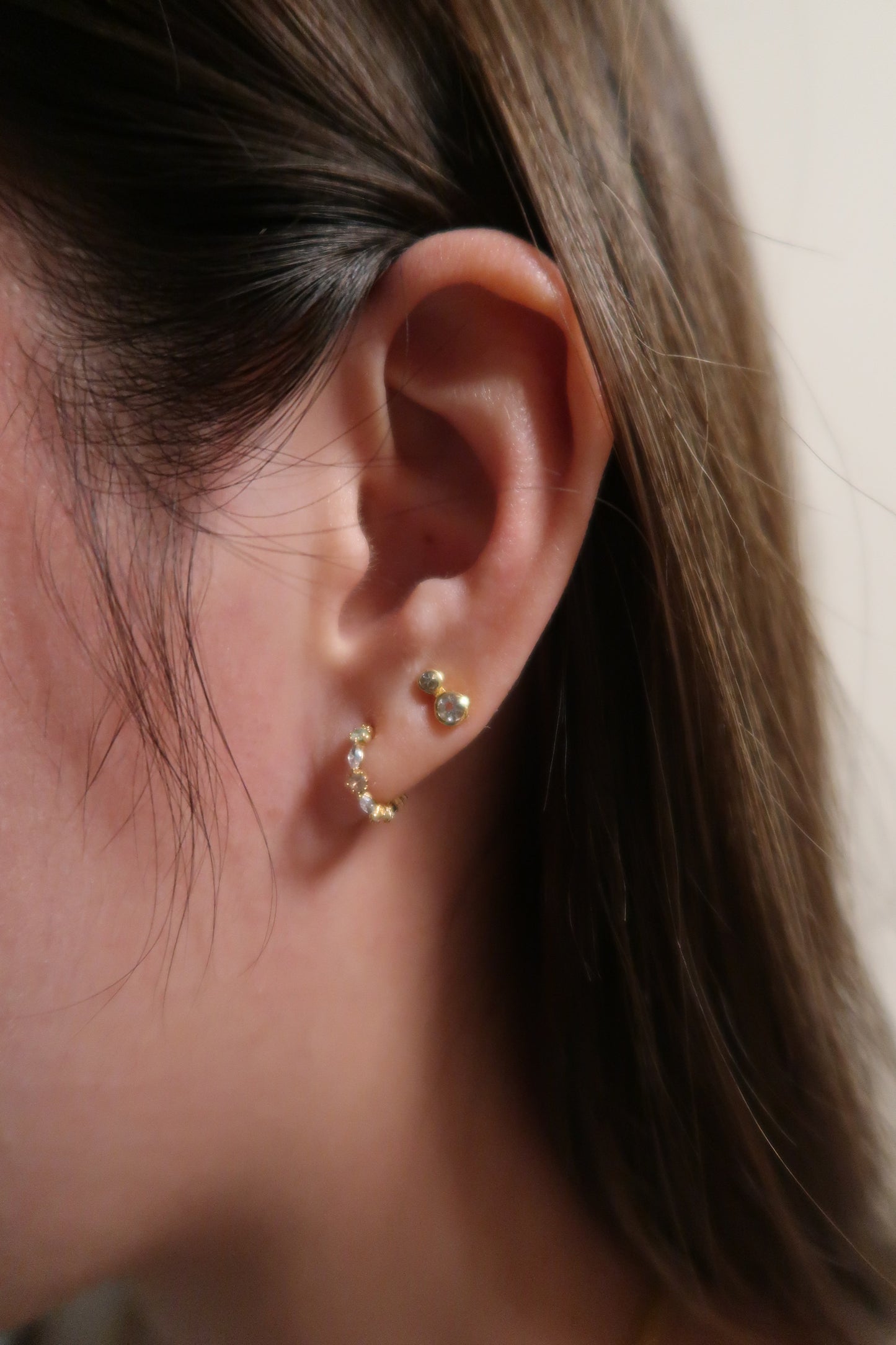 Bubble Stud Earrings- Gold