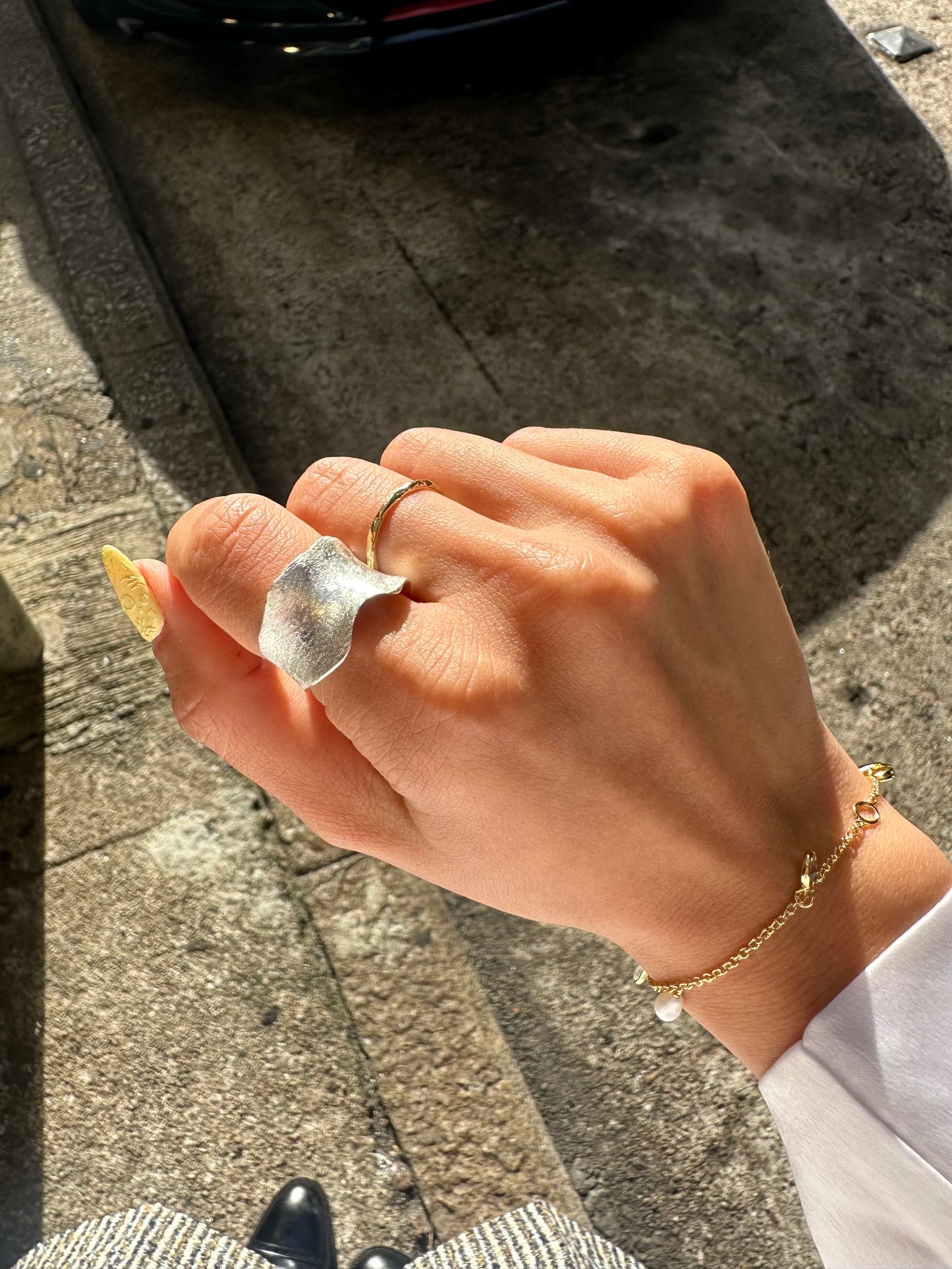 Winkie Ring - Chunky Ring in Gold/ Silver