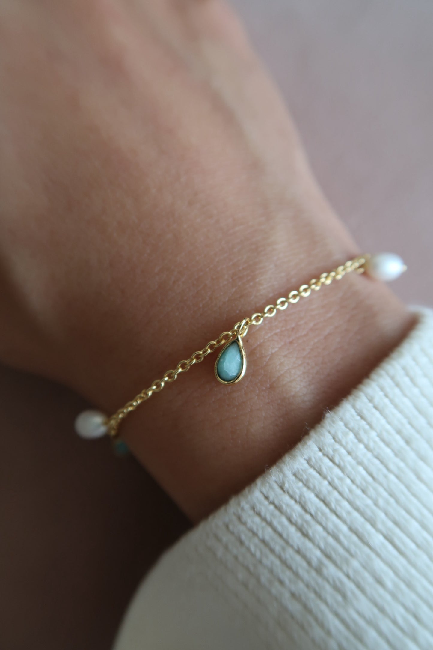 Love Bracelet - Pearl/ Rose Quartz/ Garnet/ Amazonite