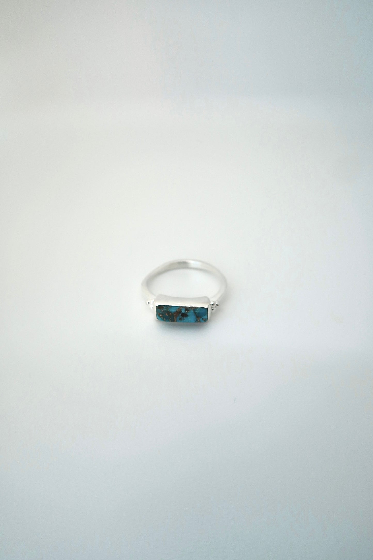 Royal Ring - Silver with Pearl/ Black Onyx/ Copper Turquoise