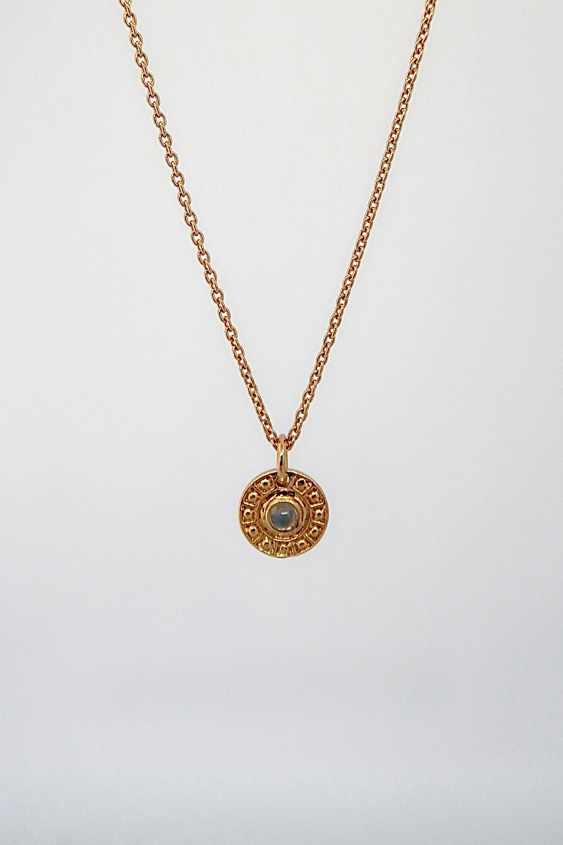 Moonbeam Necklace - Moonstone/ Peridot/ Garnet