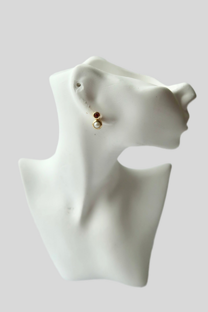 Bubble Stud Earrings- Gold