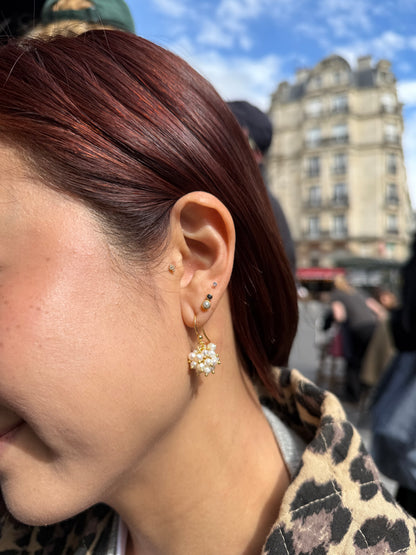 Bubble Stud Earrings- Gold