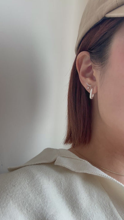 Esther Hoop Earrings- Gold/ Silver